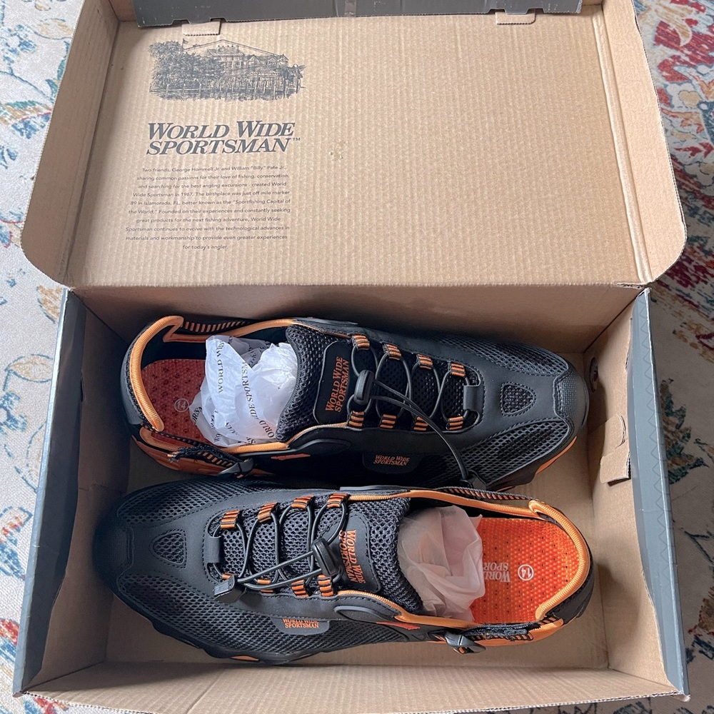 World Wide Sportsman Men’s Fishing/Water Shoes Size 14 BNIB!